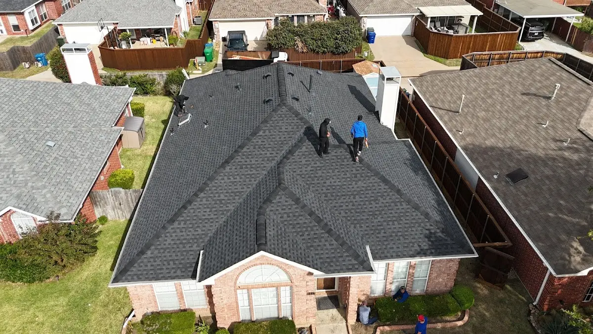 Slate & Tile Roof Repair work in progress on a Redan property